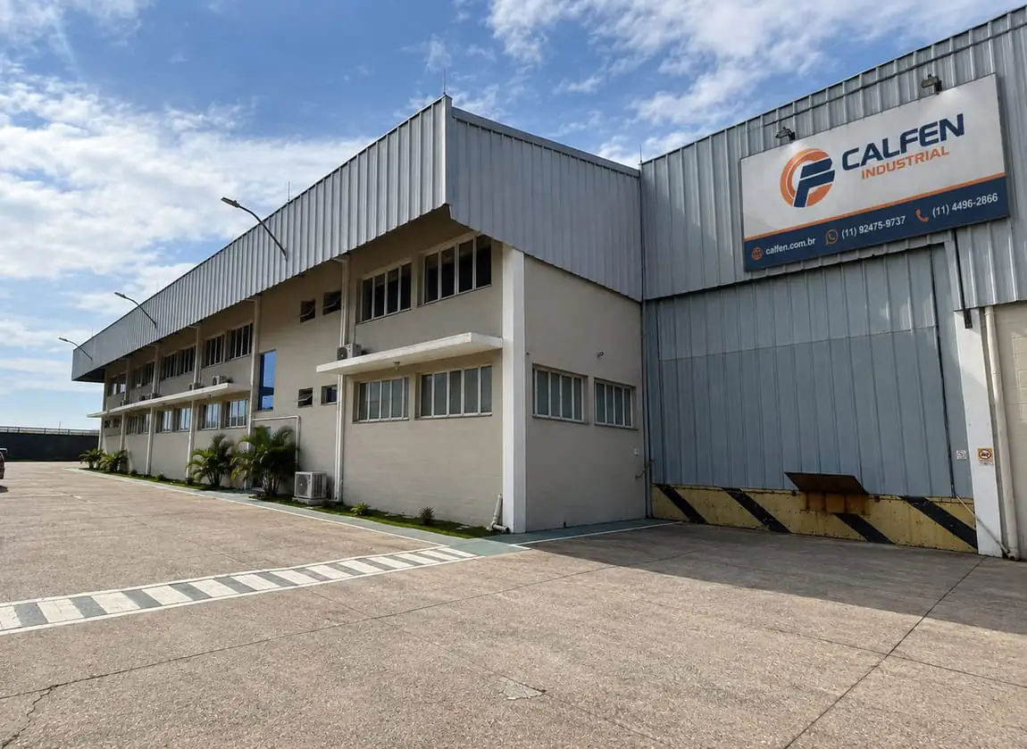 Fachada da sede da Calfen Industrial em Itupeva/SP
