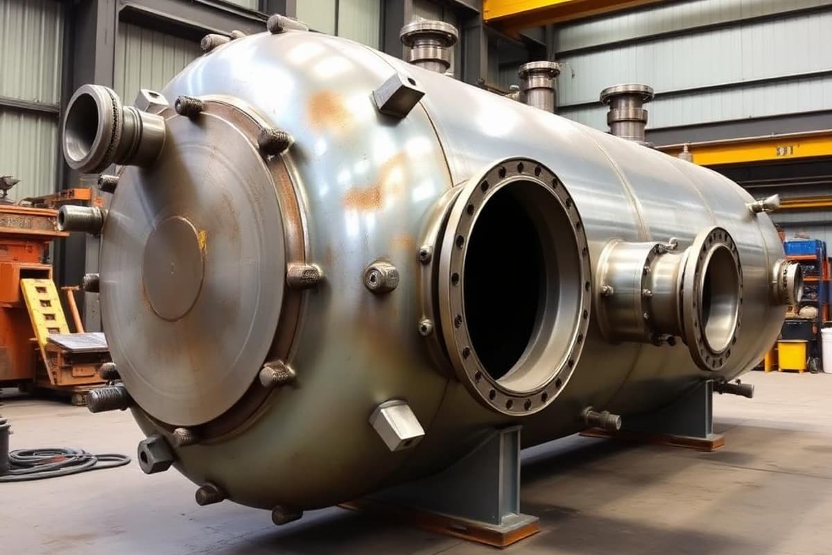 Vaso de pressão em aço carbono fabricado pela Calfen Industrial